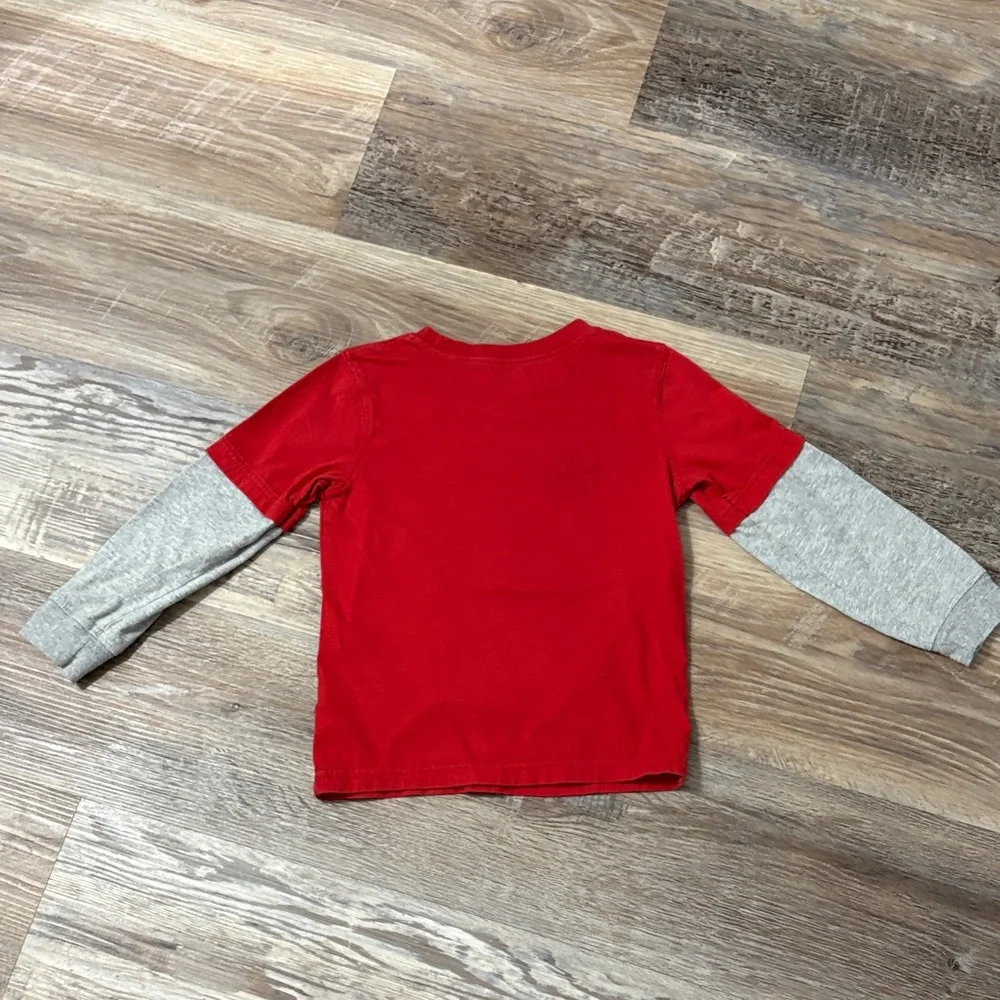 Carter's Red and Gray Long Sleeve Tee - On the Nice List